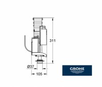 GROHE DESCARGA CISTERNA EMPOTRADA